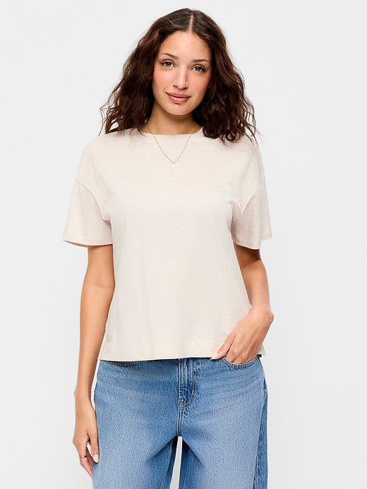 Vintage Crew-Neck T-Shirt - Oatmeal Heather