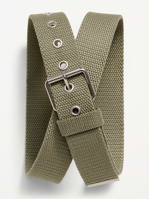 Webbed Belt for Men - Dill Caper