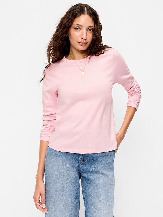 EveryWear Long-Sleeve T-Shirt - Blush On You