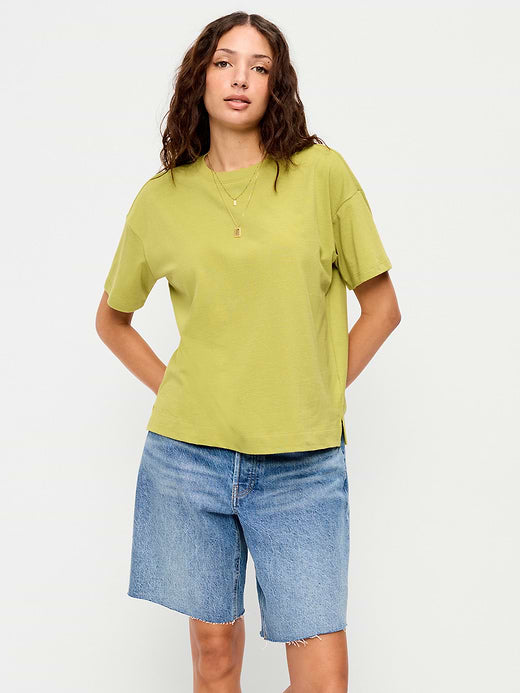 Vintage Crew-Neck T-Shirt - Wasabi