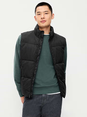 Frost-Free Water-Resistant Puffer Vest - Black Jack