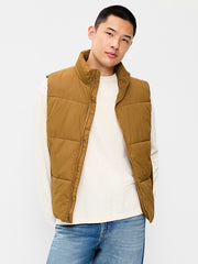 Frost-Free Water-Resistant Puffer Vest - Bourbon