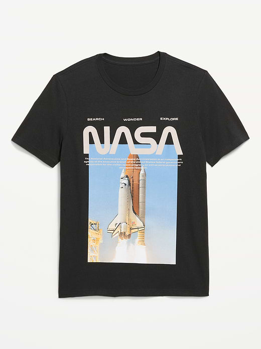 NASA Graphic T-Shirt - Black Spark