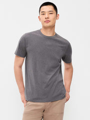 Crew-Neck T-Shirt - Dark Sea Blue Heather