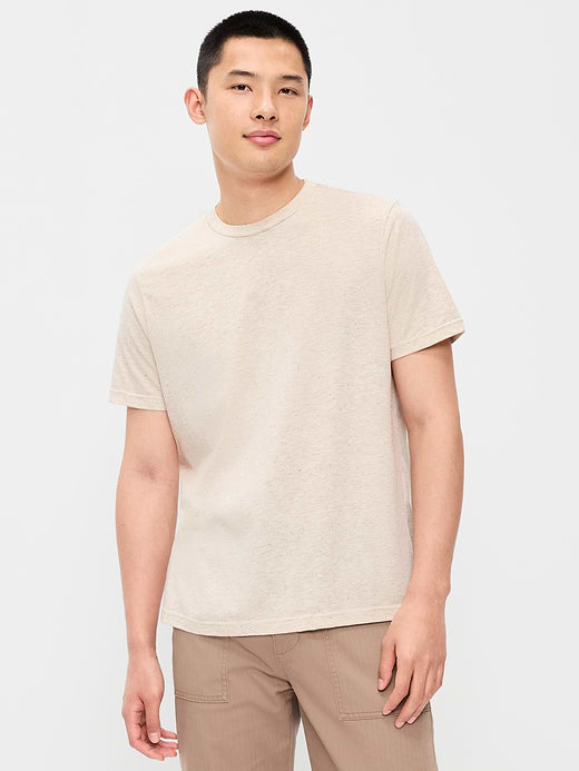 Crew-Neck T-Shirt - Light Enzyme
