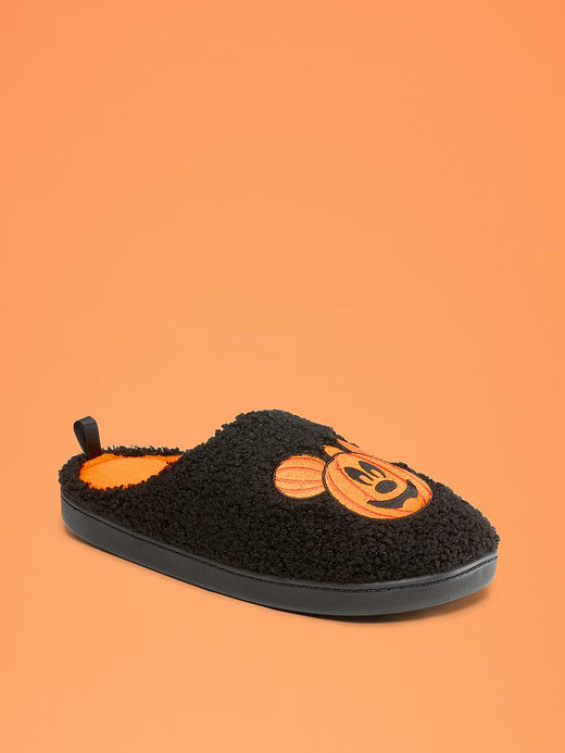 Old Navy x Disney Mickey Mouse Sherpa Slippers for Women - Pumpkin