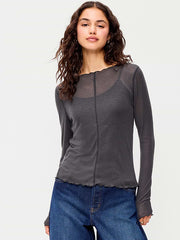 Lettuce-Edge Tissue T-Shirt - Panther