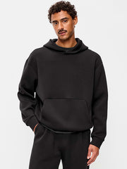 Bounce Fleece Oversized Pullover Hoodie - Black Jack
