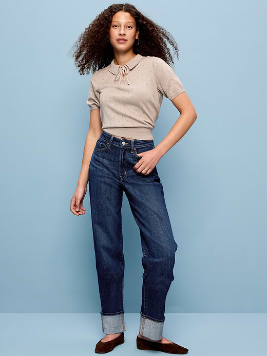 High-Waisted OG Loose Jeans - Dark Wash