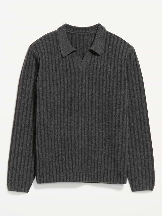 Long-Sleeve Polo Sweater - Panthers