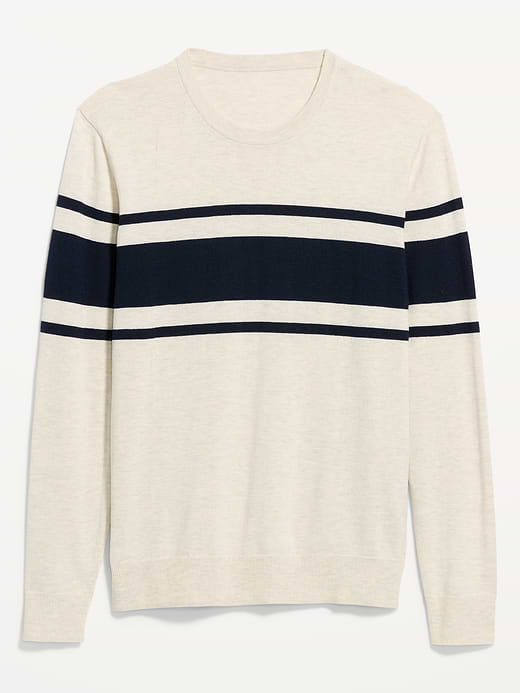 Crew-Neck Sweater - White Heather