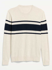 Crew-Neck Sweater - White Heather