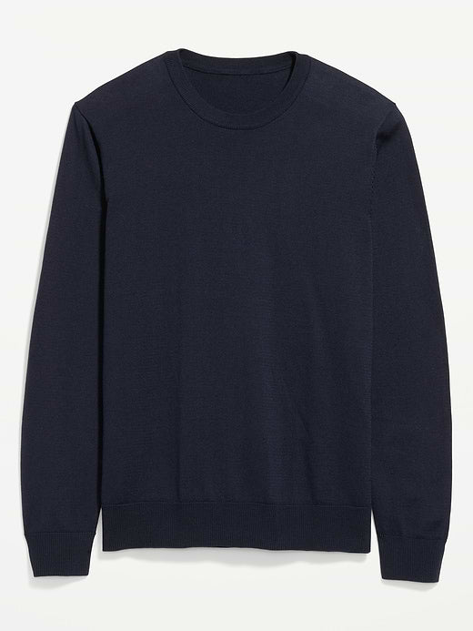 Washed Crew-Neck Sweater - In the Navy