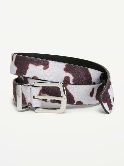 Classic Pony Hair Belt - Cowhide