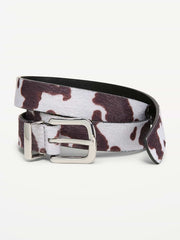Classic Pony Hair Belt - Cowhide