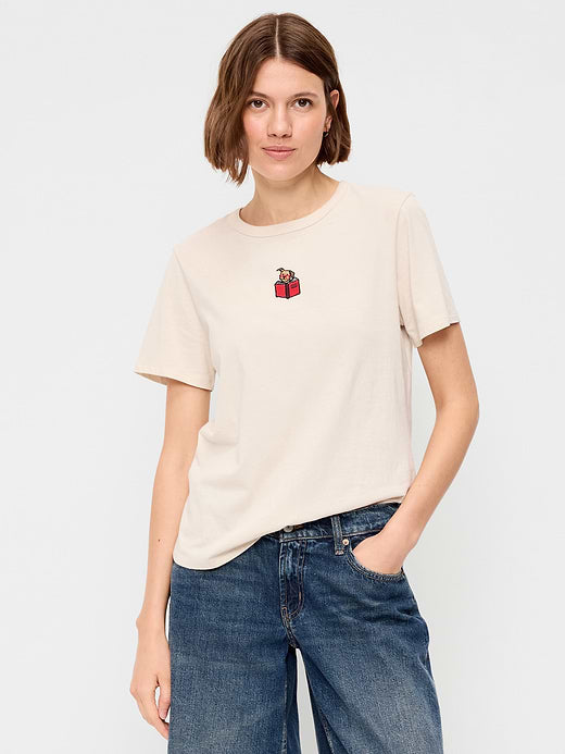 EveryWear Crew-Neck Graphic T-Shirt - Wish Bone