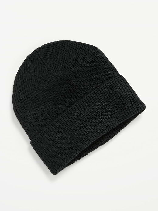 Ribbed Beanie for Men - BlackJack