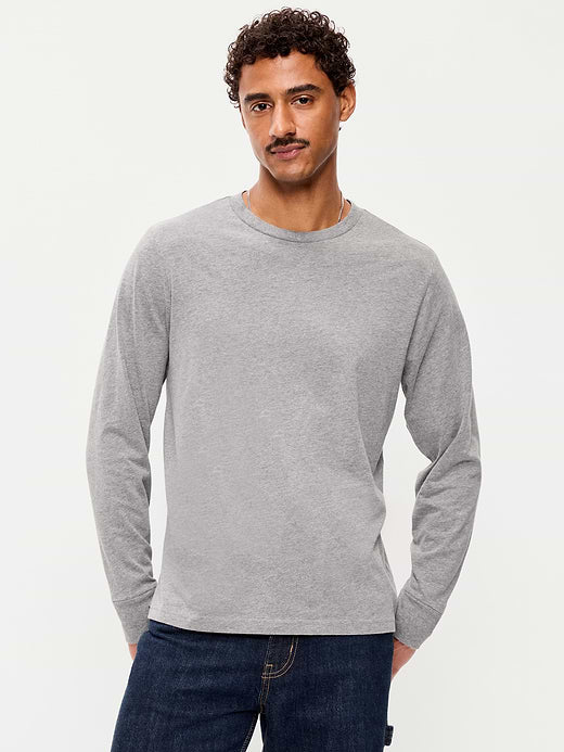 Relaxed Rotation Crew-Neck T-Shirt - Heather Gray