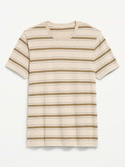 Crew-Neck Striped T-Shirt - Soil Stripe