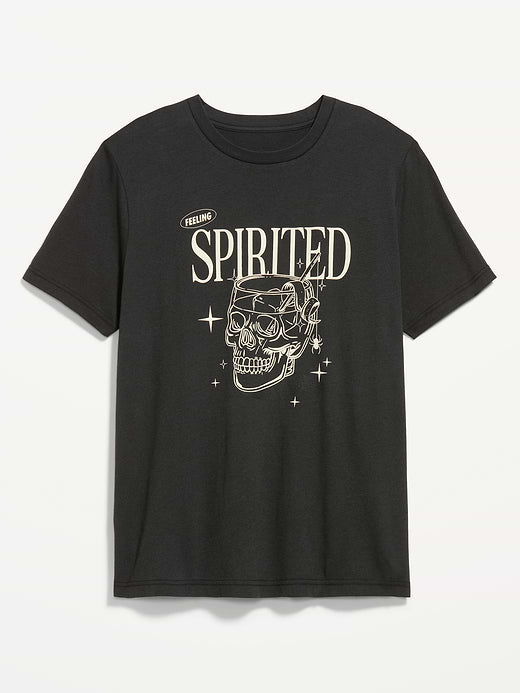 Halloween Graphic T-Shirt - Black Spark