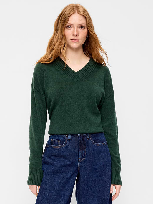 SoSoft V-Neck Sweater - Cavernous