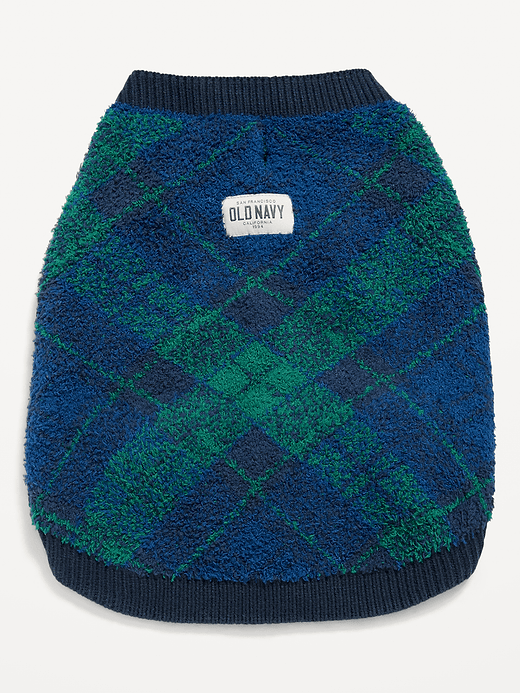 Cozy Sweater for Pets - Navy Plaid (Match the Fam!)