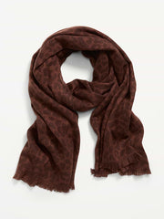 Flannel Printed Scarf - Leopard