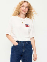 Crew-Neck Graphic T-Shirt - Sea Salt