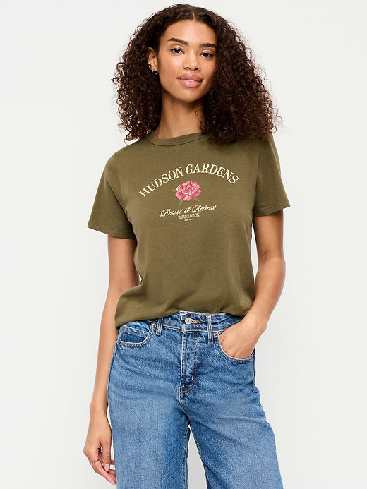 EveryWear Crew-Neck Graphic T-Shirt - Hearthwood