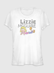 Lizzy McGuire Toon Logo Short Sleeve Graphic T-Shirt - White