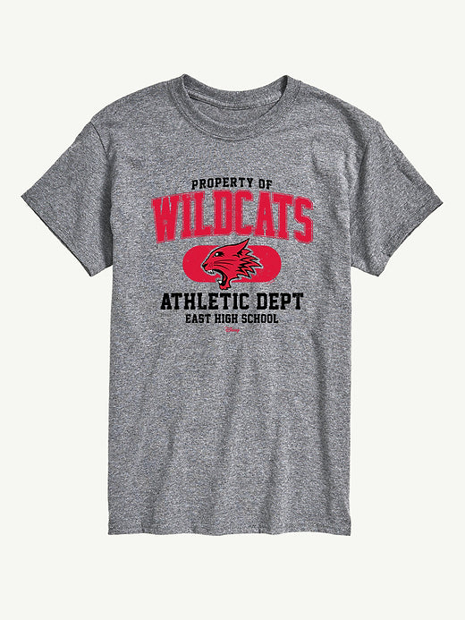 High School Musical Property Of Wildcats Short Sleeve Graphic T-Shirt - Athletic Heather