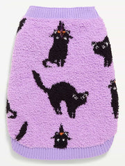 Cozy Halloween Sweater for Pets - Scaredy Cat