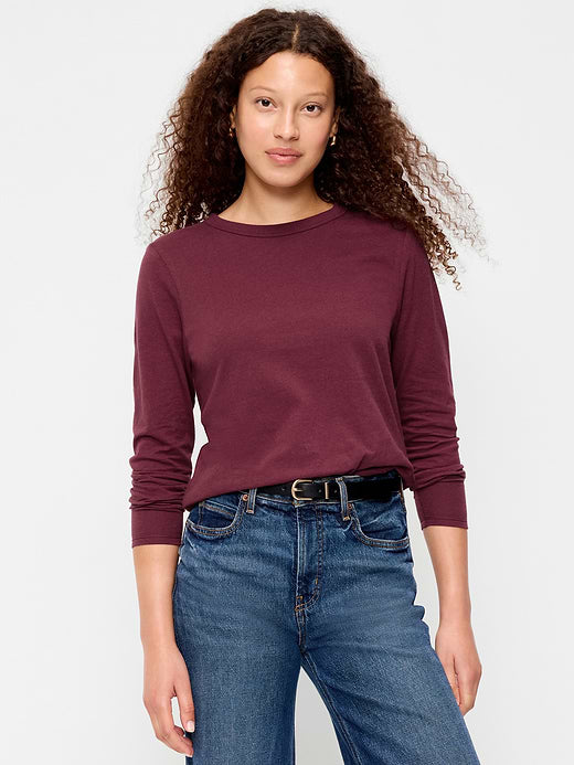 EveryWear Long-Sleeve T-Shirt - Red Lacquer