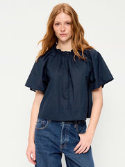 Loose Short-Sleeve Top - In the Navy