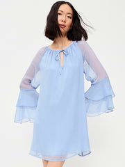Bell-Sleeve Boho Mini Dress - Shady Lane