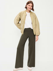 High-Waisted Fashion Wide-Leg Leggings - Forest Tapestry
