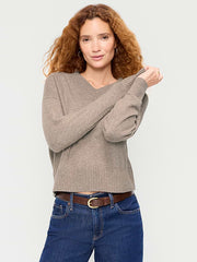 SoSoft V-Neck Sweater - Mushroom