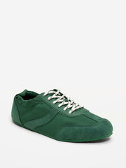 Ruched Lace-Up Sneakers for Women - Field Of Greens