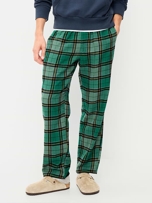 Flannel Pajama Pants - Green Plaid