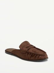 Loafer Mule Shoes for Women - Coco de mer
