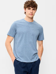 Crew-Neck T-Shirt - Neptune Blue