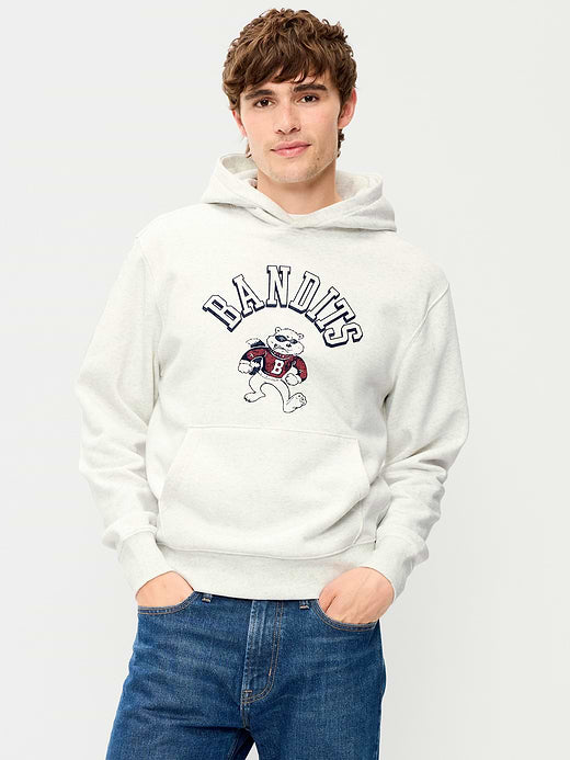 Graphic Rotation Hoodie - Antique White Heather