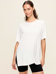 CloudMotion Short-Sleeve Tunic - Magnolia