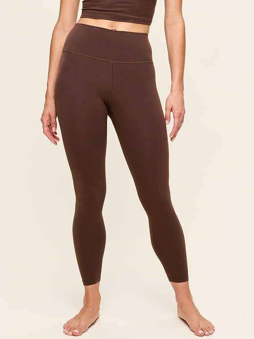 High-Waisted StudioSmooth 7/8 Leggings - Black Coffee