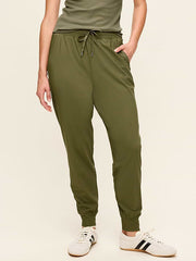 High-Waisted SleekTech Joggers - Hearthwood
