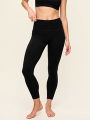 High-Waisted StudioSmooth Boundless 7/8 Side-Pocket Leggings - Black Jack