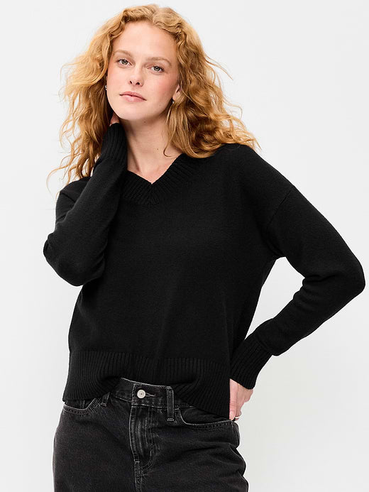 SoSoft V-Neck Sweater - Black Jack