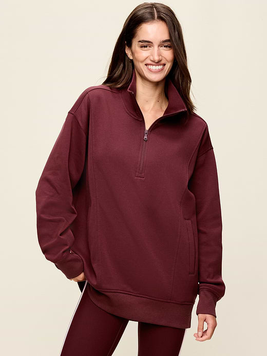 Dynamic Fleece Half-Zip Tunic Sweatshirt - Grand Canyon