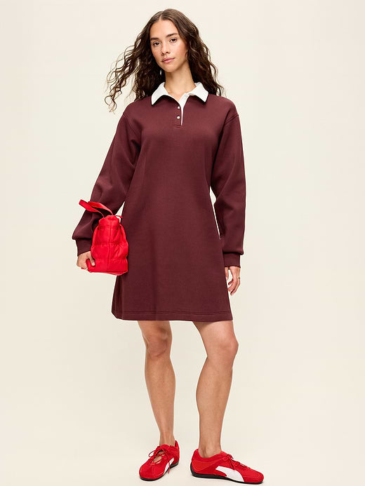 Dynamic Fleece Pique Polo Dress - Grand Canyon