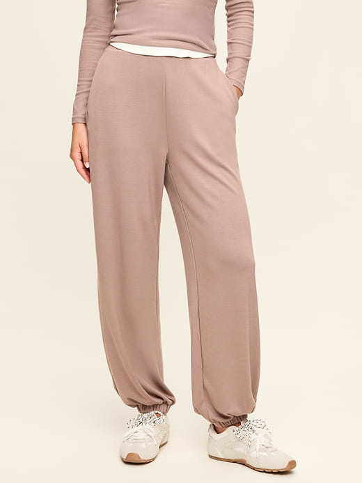 Oversized Bounce Lite Bubble Joggers - Mocha